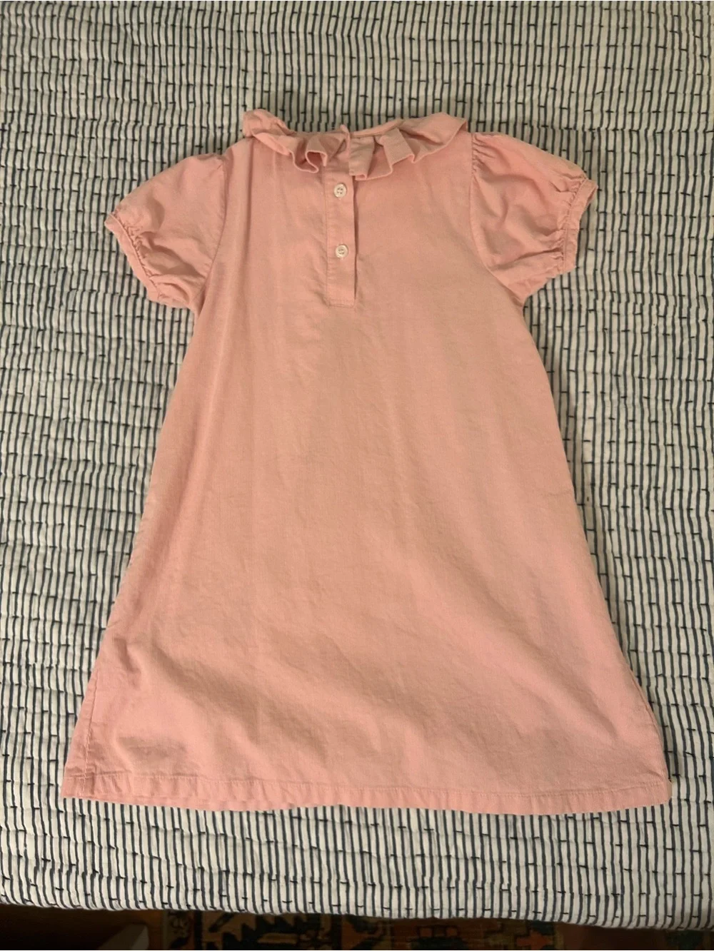 Stitchy Fish Night at the Nutcracker Embroidered Dress, Pink